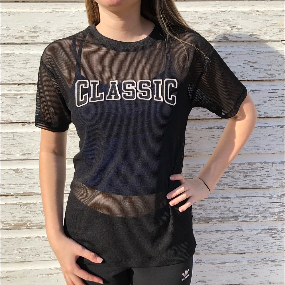 Black (classic) mesh shirt